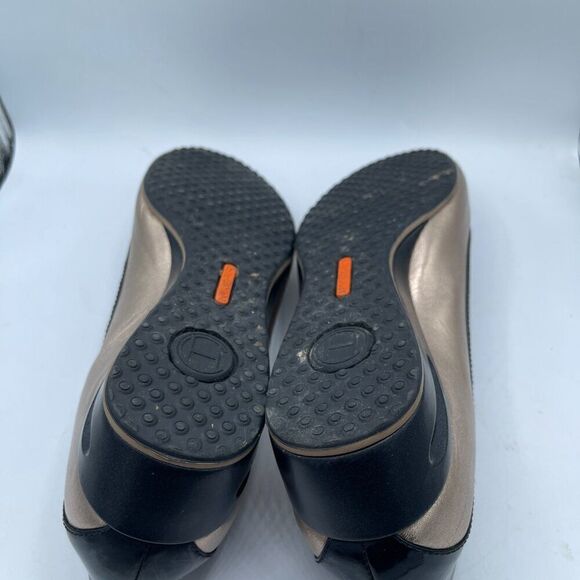 Cole Haan Air Bria Wedge Ginger MTL/Patent  Size 8.5 - Picture 5 of 9